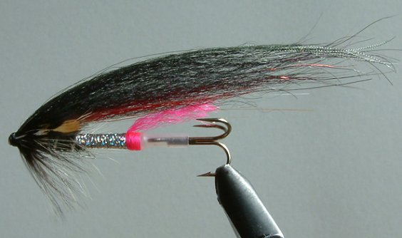 Holo Silver Black Templedog (Variant of Hakan Norling Black Templedog), A Jurij (Yuri) Shumakov Fly